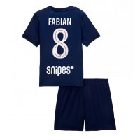 Stroje piłkarskie Paris Saint-Germain Fabian Ruiz #8 Koszulka Podstawowej dla dzieci 2025-26 Krótki Rękaw (+ szorty)